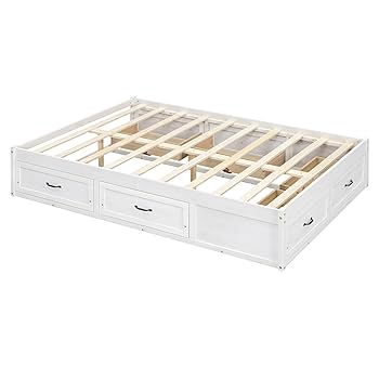 ベッドフレーム 160cm bed frame with drawers Amazon.com: JIVOIT Full Size Bed Frame with 6 Storage